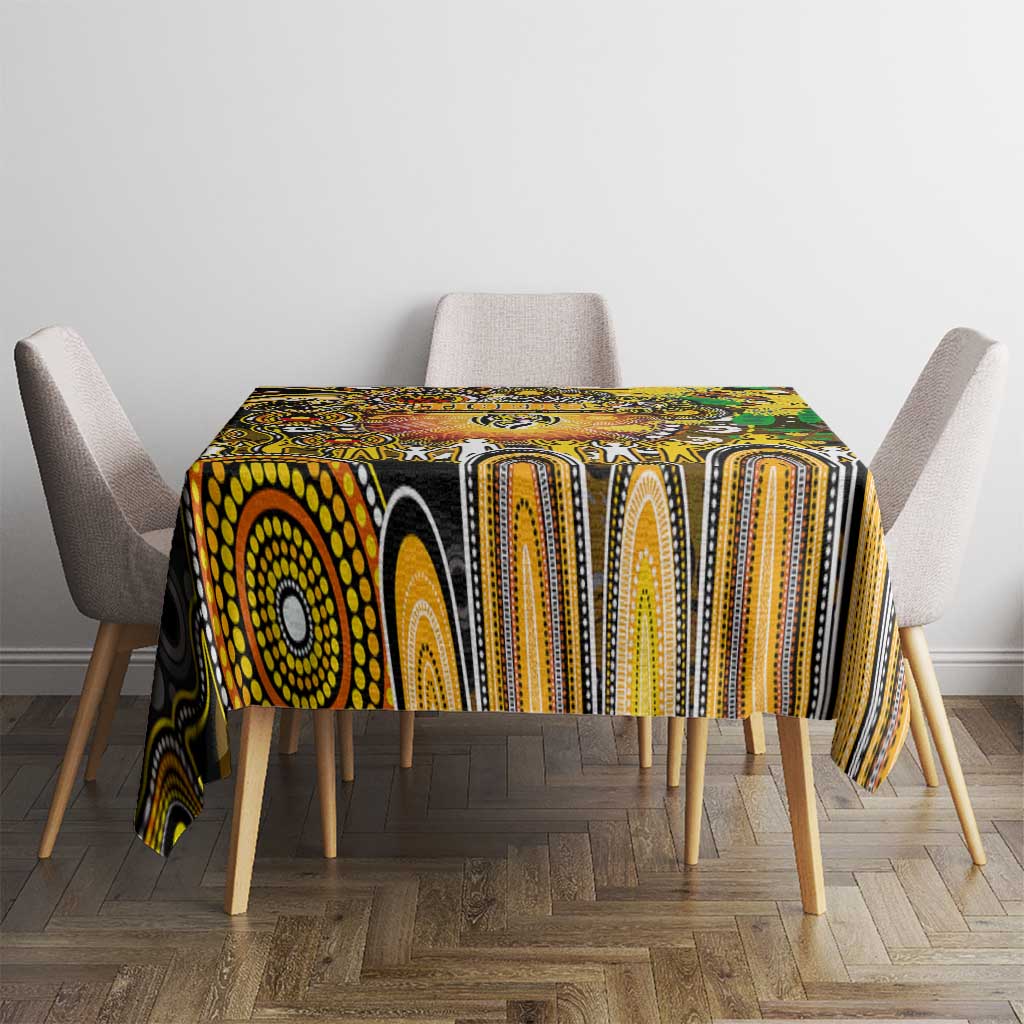 NAIDOC Week 2025 Tiger Football Tablecloth Aboriginal Dot Painting