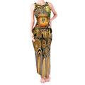 Personalised NAIDOC Week 2025 Tiger Football Tank Maxi Dress Aboriginal Dot Painting