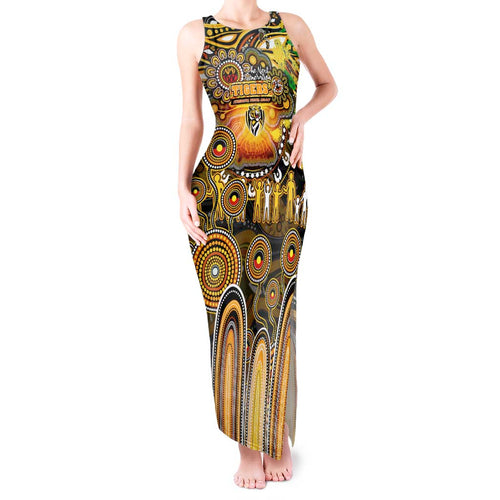 Personalised NAIDOC Week 2025 Tiger Football Tank Maxi Dress Aboriginal Dot Painting