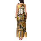 Personalised NAIDOC Week 2025 Tiger Football Tank Maxi Dress Aboriginal Dot Painting
