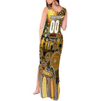 Personalised NAIDOC Week 2025 Tiger Football Tank Maxi Dress Aboriginal Dot Painting