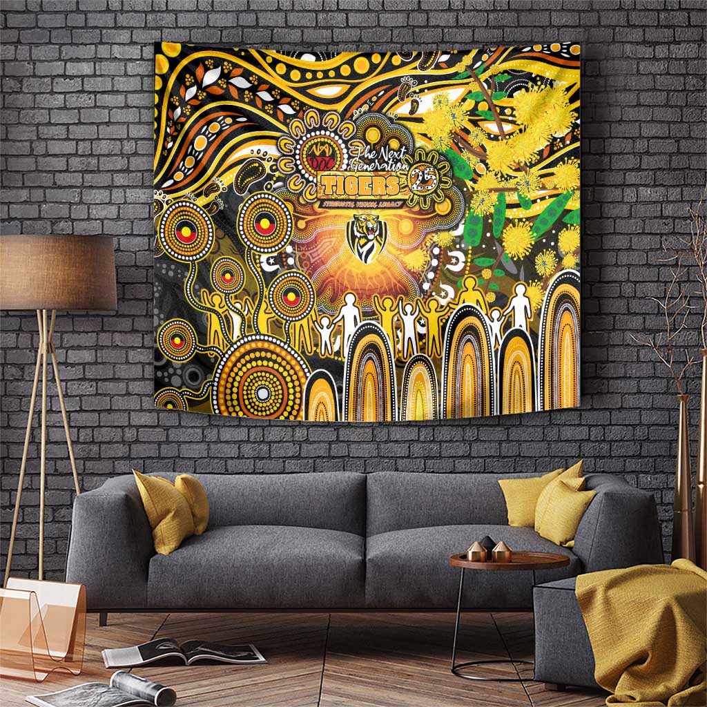 NAIDOC Week 2025 Tiger Football Tapestry Aboriginal Dot Painting