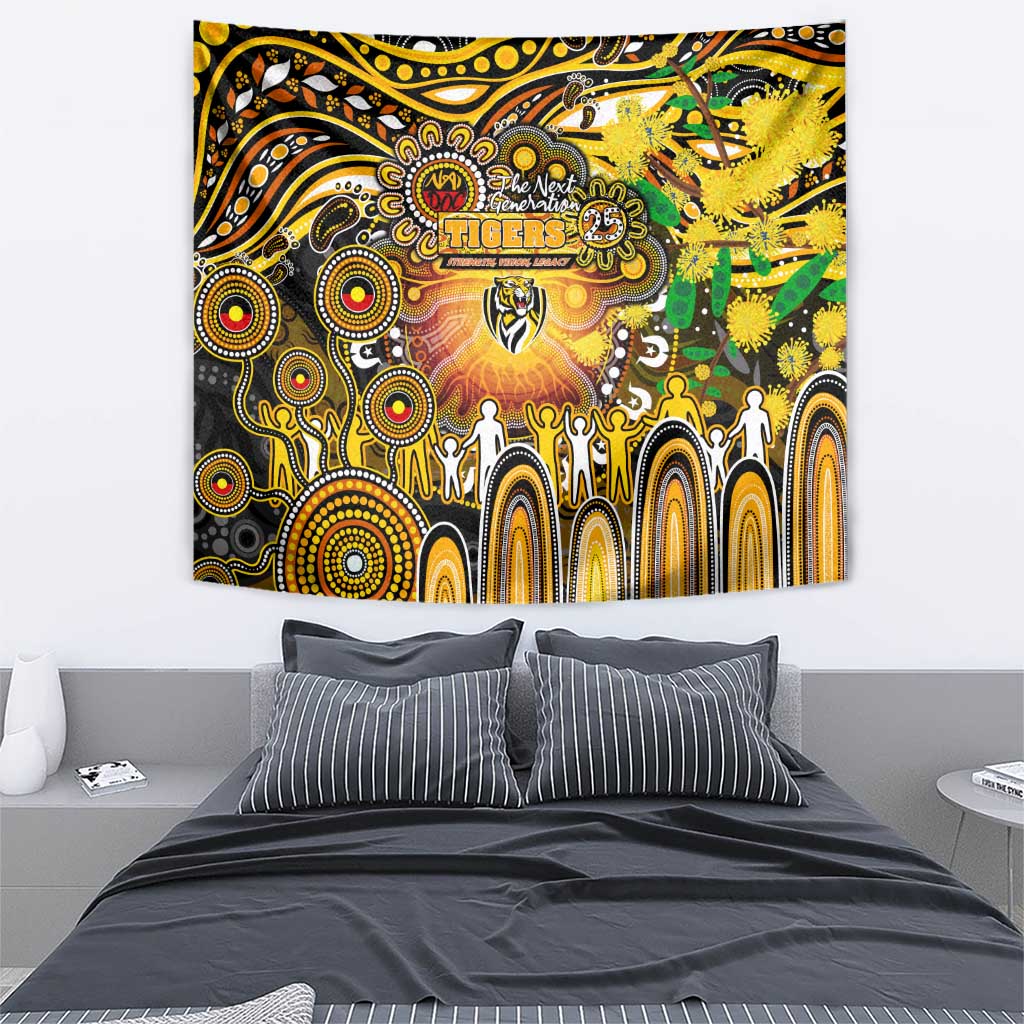 NAIDOC Week 2025 Tiger Football Tapestry Aboriginal Dot Painting