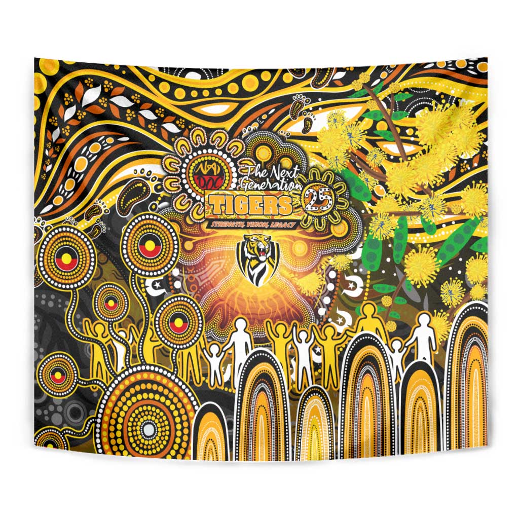 NAIDOC Week 2025 Tiger Football Tapestry Aboriginal Dot Painting
