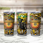 NAIDOC Week 2025 Tiger Football Tumbler Cup Aboriginal Dot Painting