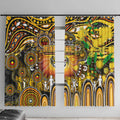 NAIDOC Week 2025 Tiger Football Window Curtain Aboriginal Dot Painting