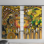 NAIDOC Week 2025 Tiger Football Window Curtain Aboriginal Dot Painting