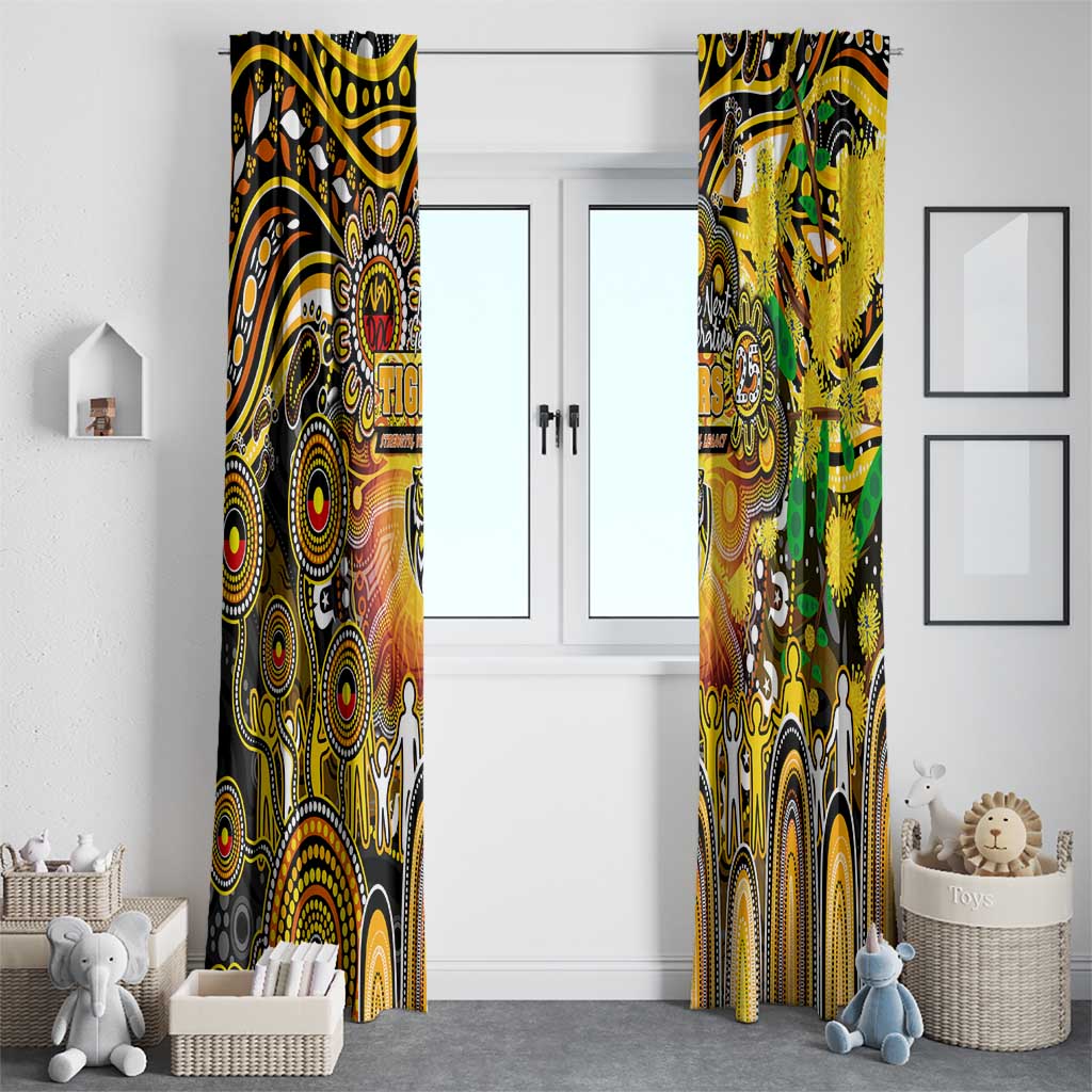 NAIDOC Week 2025 Tiger Football Window Curtain Aboriginal Dot Painting