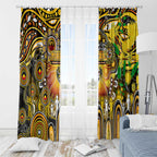 NAIDOC Week 2025 Tiger Football Window Curtain Aboriginal Dot Painting