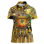 Personalised NAIDOC Week 2025 Tiger Football Women Polo Shirt Aboriginal Dot Painting
