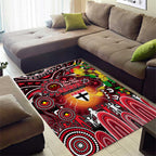 NAIDOC Week 2025 Saints Football Area Rug Aboriginal Dot Painting