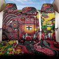 NAIDOC Week 2025 Saints Football Back Car Seat Cover Aboriginal Dot Painting