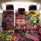 NAIDOC Week 2025 Saints Football Back Car Seat Cover Aboriginal Dot Painting