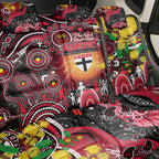 NAIDOC Week 2025 Saints Football Back Car Seat Cover Aboriginal Dot Painting