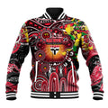 Personalised NAIDOC Week 2025 Saints Football Baseball Jacket Aboriginal Dot Painting