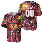 Personalised NAIDOC Week 2025 Saints Football Baseball Jersey Aboriginal Dot Painting