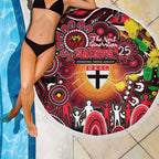 NAIDOC Week 2025 Saints Football Beach Blanket Aboriginal Dot Painting