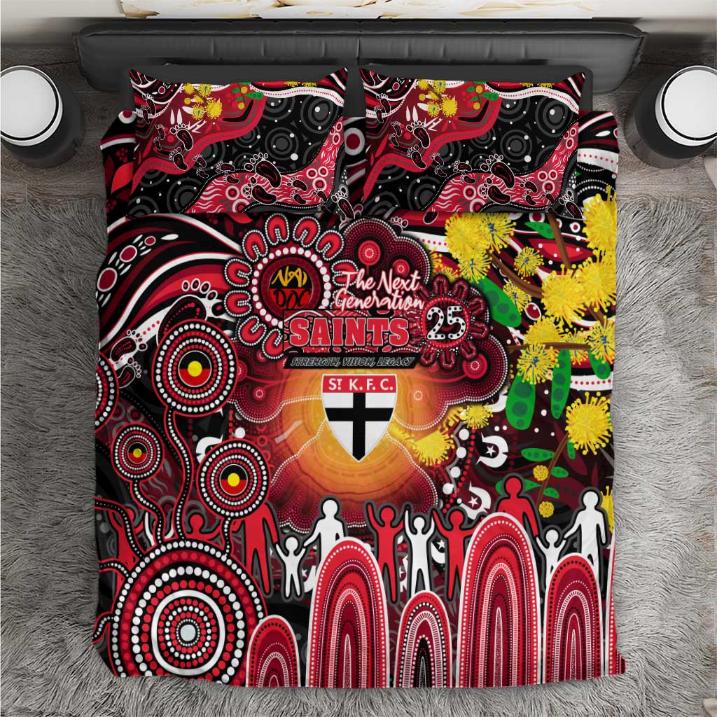 NAIDOC Week 2025 Saints Football Bedding Set Aboriginal Dot Painting