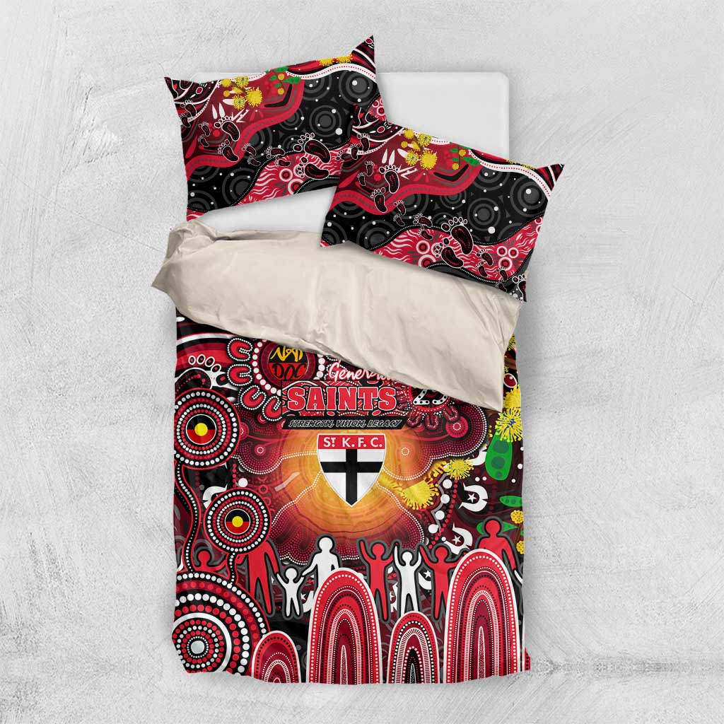 NAIDOC Week 2025 Saints Football Bedding Set Aboriginal Dot Painting