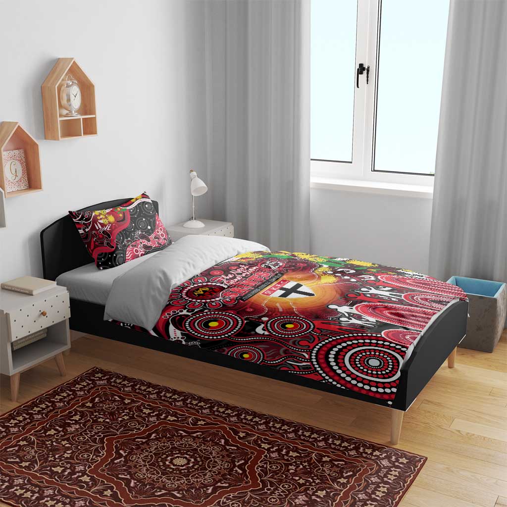 NAIDOC Week 2025 Saints Football Bedding Set Aboriginal Dot Painting