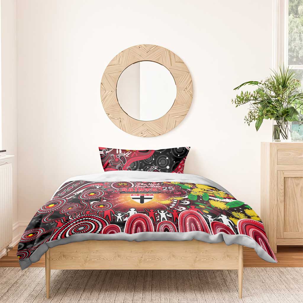 NAIDOC Week 2025 Saints Football Bedding Set Aboriginal Dot Painting