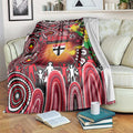 NAIDOC Week 2025 Saints Football Blanket Aboriginal Dot Painting