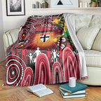 NAIDOC Week 2025 Saints Football Blanket Aboriginal Dot Painting