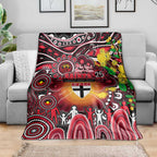NAIDOC Week 2025 Saints Football Blanket Aboriginal Dot Painting