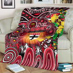 NAIDOC Week 2025 Saints Football Blanket Aboriginal Dot Painting