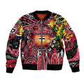 Personalised NAIDOC Week 2025 Saints Football Bomber Jacket Aboriginal Dot Painting