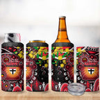 NAIDOC Week 2025 Saints Football 4 in 1 Can Cooler Tumbler Aboriginal Dot Painting