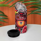 NAIDOC Week 2025 Saints Football 4 in 1 Can Cooler Tumbler Aboriginal Dot Painting