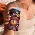 NAIDOC Week 2025 Saints Football 4 in 1 Can Cooler Tumbler Aboriginal Dot Painting