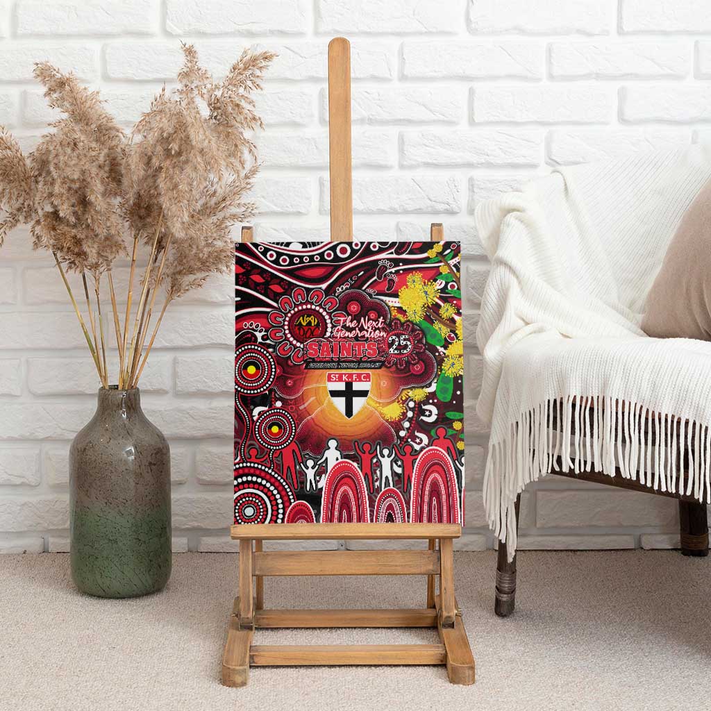 NAIDOC Week 2025 Saints Football Canvas Wall Art Aboriginal Dot Painting