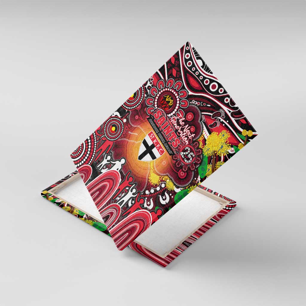 NAIDOC Week 2025 Saints Football Canvas Wall Art Aboriginal Dot Painting