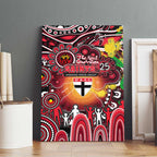 NAIDOC Week 2025 Saints Football Canvas Wall Art Aboriginal Dot Painting