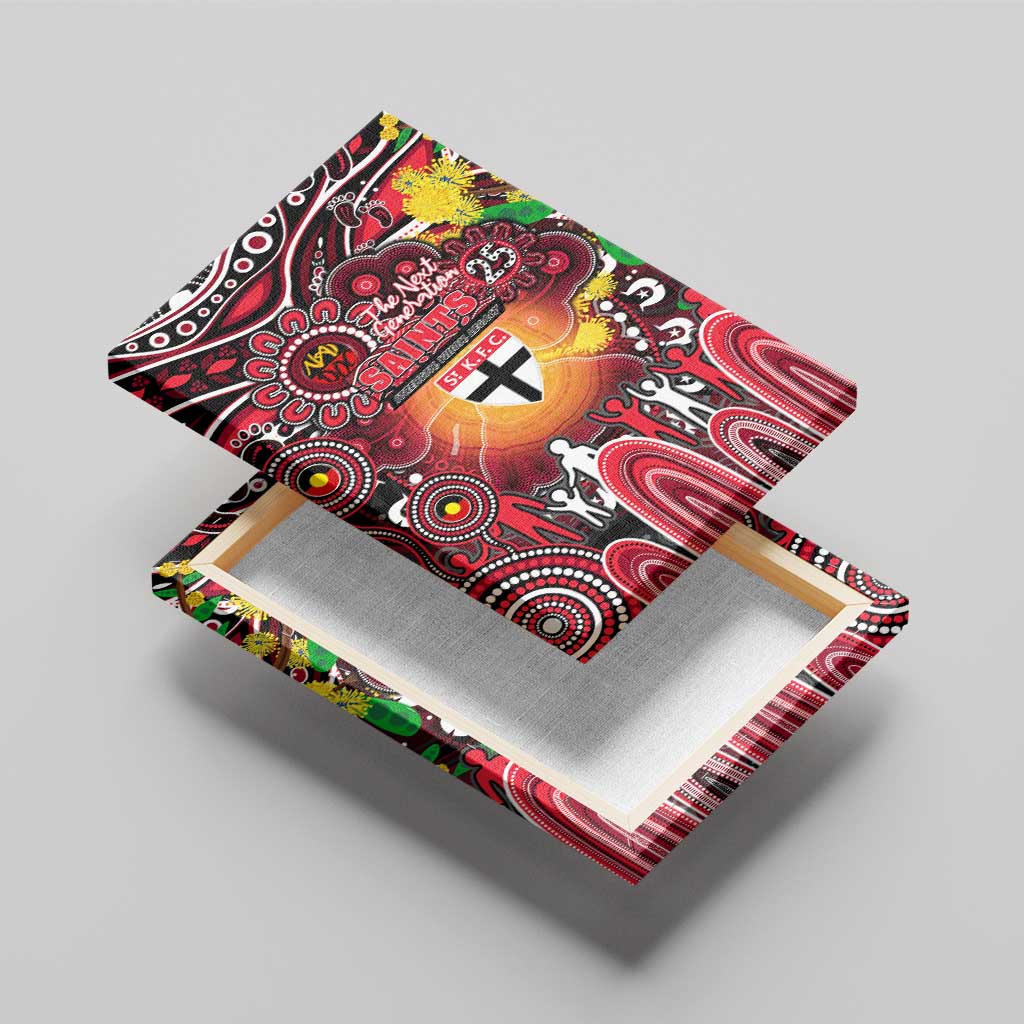 NAIDOC Week 2025 Saints Football Canvas Wall Art Aboriginal Dot Painting