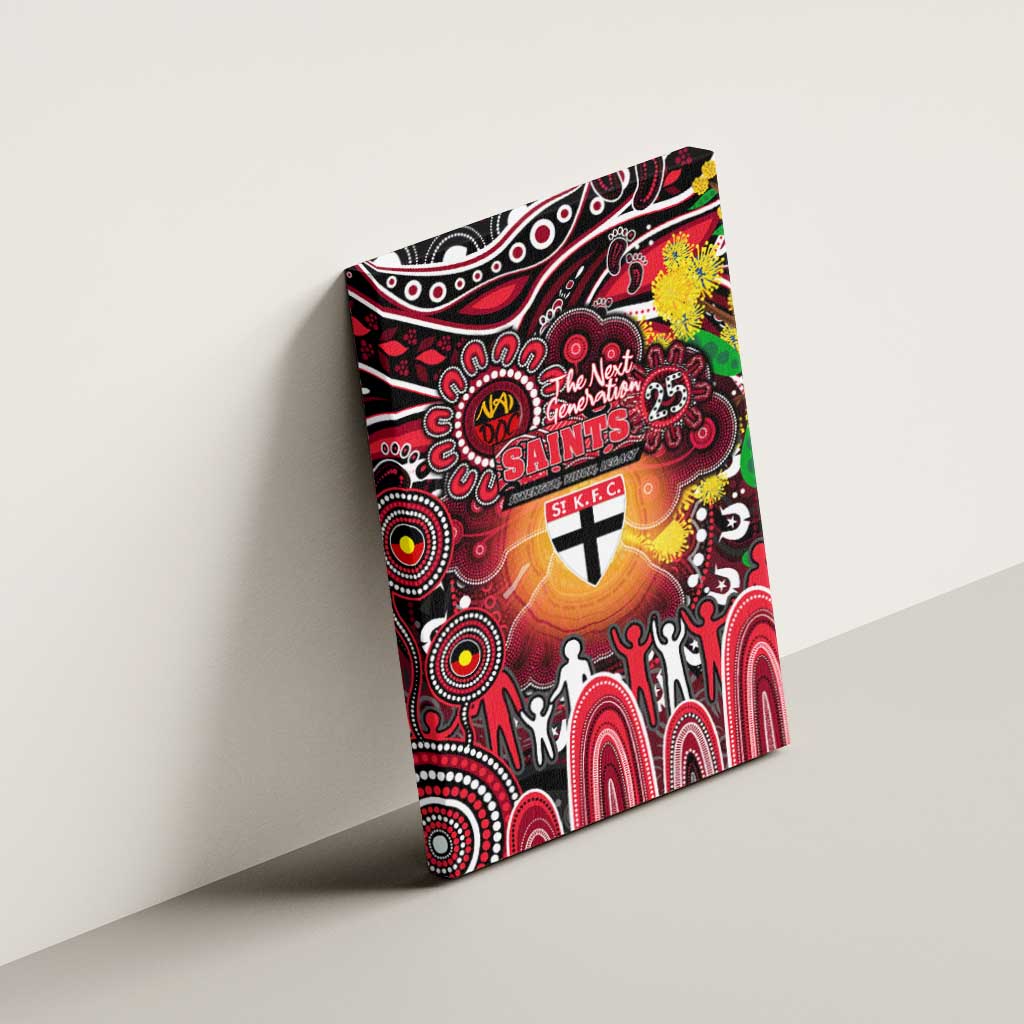 NAIDOC Week 2025 Saints Football Canvas Wall Art Aboriginal Dot Painting