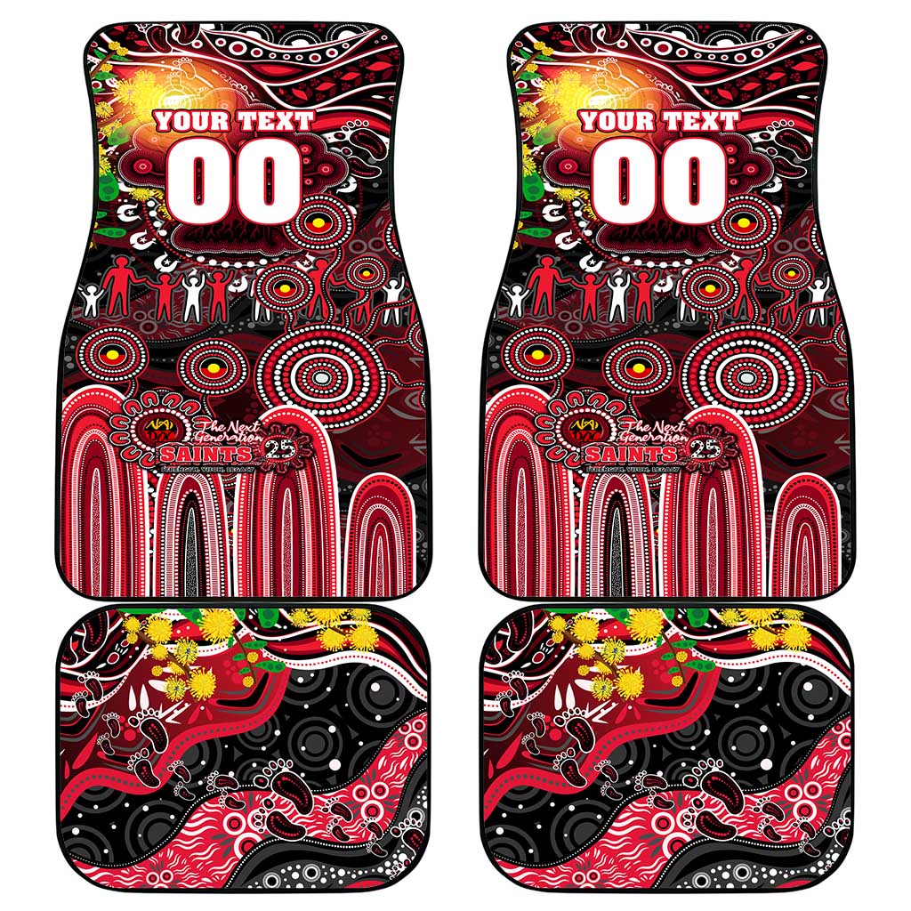NAIDOC Week 2025 Saints Football Car Mats Aboriginal Dot Painting