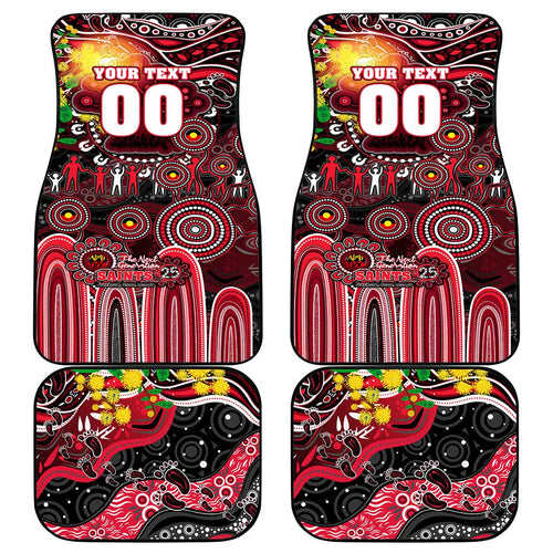 NAIDOC Week 2025 Saints Football Car Mats Aboriginal Dot Painting