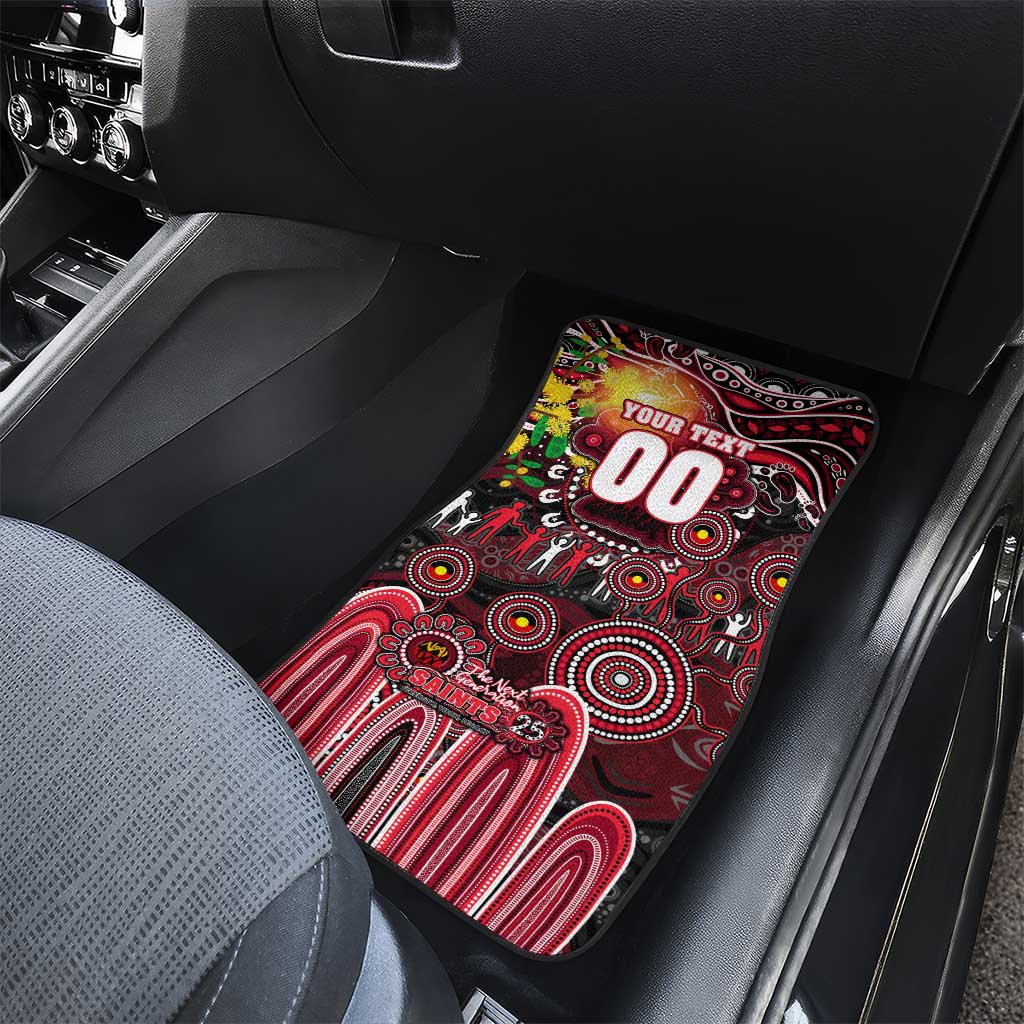 NAIDOC Week 2025 Saints Football Car Mats Aboriginal Dot Painting
