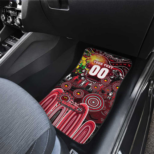 NAIDOC Week 2025 Saints Football Car Mats Aboriginal Dot Painting
