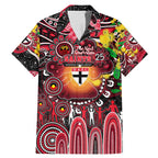 Personalised NAIDOC Week 2025 Saints Football Family Matching Mermaid Dress and Hawaiian Shirt Aboriginal Dot Painting
