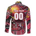 Personalised NAIDOC Week 2025 Saints Football Family Matching Summer Maxi Dress and Hawaiian Shirt Aboriginal Dot Painting