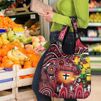 NAIDOC Week 2025 Saints Football Grocery Bag Aboriginal Dot Painting