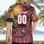 Personalised NAIDOC Week 2025 Saints Football Hawaiian Shirt Aboriginal Dot Painting