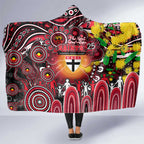 NAIDOC Week 2025 Saints Football Hooded Blanket Aboriginal Dot Painting