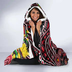 NAIDOC Week 2025 Saints Football Hooded Blanket Aboriginal Dot Painting