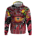 Personalised NAIDOC Week 2025 Saints Football Hoodie Aboriginal Dot Painting