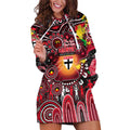 Personalised NAIDOC Week 2025 Saints Football Hoodie Dress Aboriginal Dot Painting